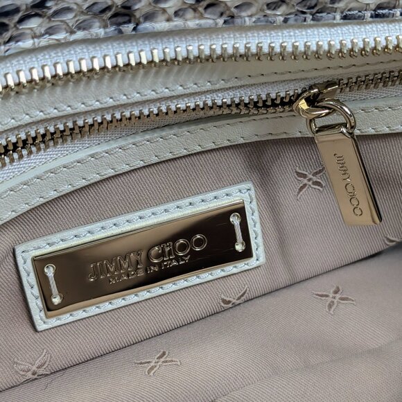 Jimmy Choo Rilley Clutch Bag in Natural Python - Picture 8 of 14